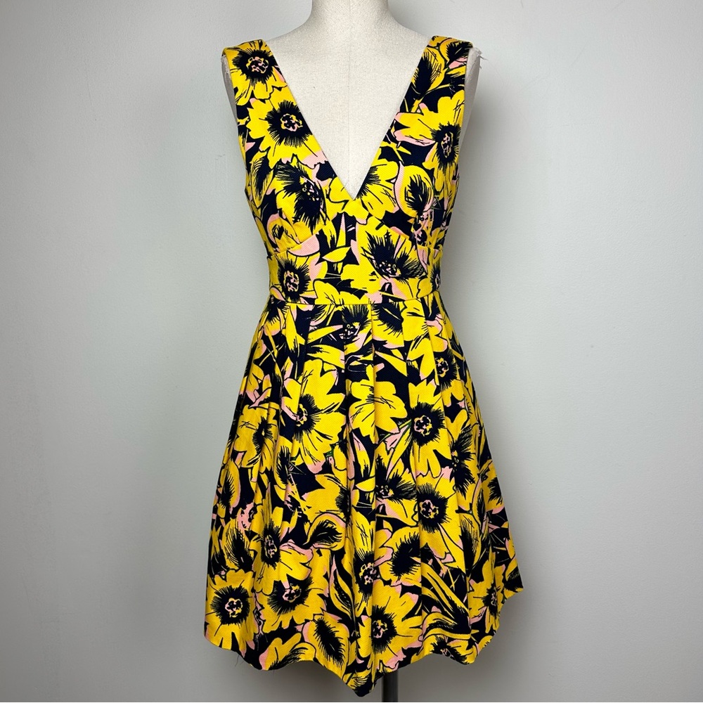 J.Crew Cotton Twill Floral Dress